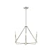 Designers Fountain Uptown 6-Light Chandelier, Satin Platinum, 88486-SP