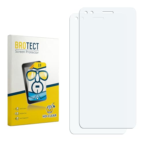 BROTECT (2 Stück Schutzfolie für Huawei Y6 Pro 2017 Bildschirmschutz Folie Made in Germany, Ultra-Klar
