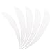 ZSHJGJR Archery Arrow Feathers 4Inch 5 Inch Turkey Feathers Fletchings Arrow Feathers Fletches Right Wing for DIY Hunting Arrows 50PCS (4inch, Right Wing, White)