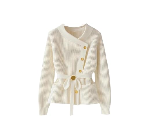 Cardigan manches longues femme col V coupe ajustée silhouette affinée
