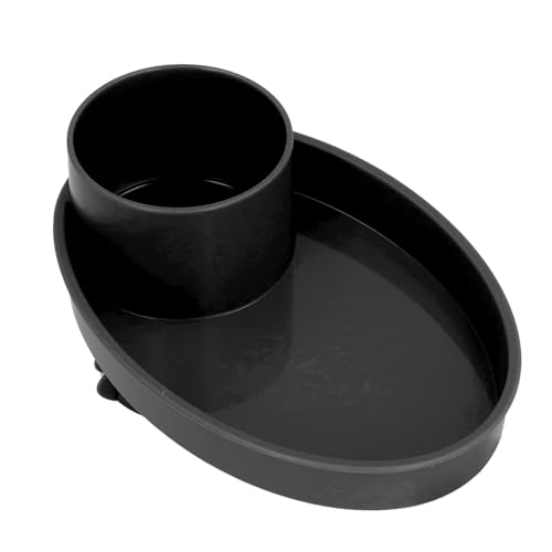 Miniatura 4 de Xiuganpo Bandeja De Aperitivos Para Asiento De Coche, Práctico Plato De Comida Básico Para Viajes Por Carretera Para Niños Pequeños Bandeja Portavasos Para Snacks, Juguetes, Black