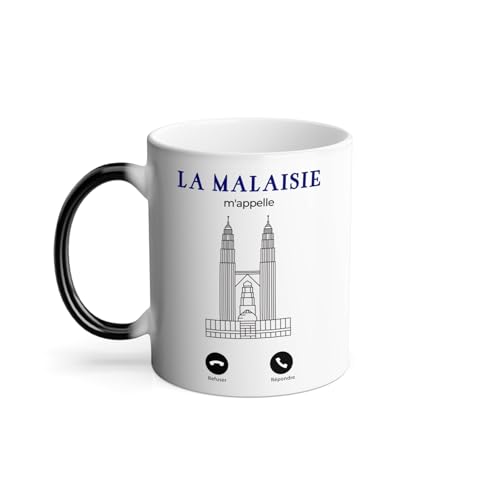 Mug Thermo-réactif Tasse Magique - La Malaisie M'Appelle Asie Voyage Tourisme - 325 ml