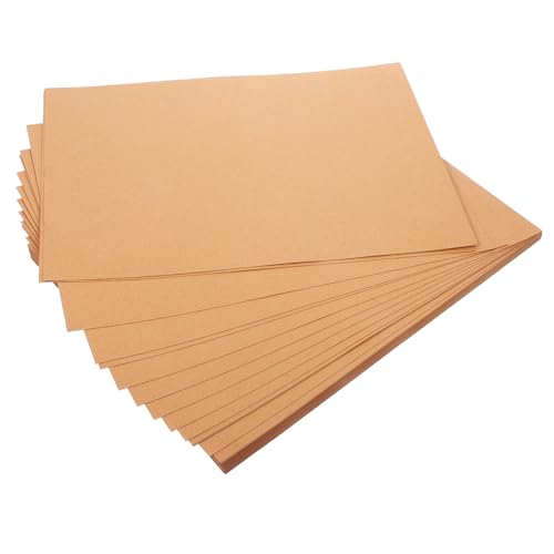MUELODSIC 100 hojas Papel Kraft Cartulina Blanca para Manualidades DIY Papel para Dibujo y Origami para Proyectos Creativos y Adultos