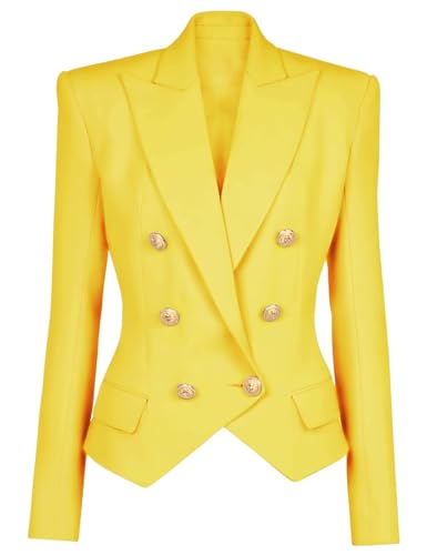 Womens Casual Long Sleeve Blazers Solid Color Blazer Suit Jacket Work Office Blazer Jackets4