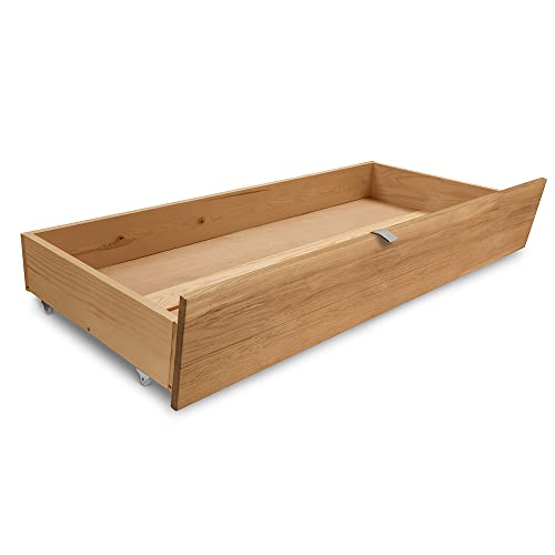 Lomadox Massivholz Bett-Schubkasten 2er Set, Eiche massiv, B/H/T ca. 67,5/25/141 cm, Bettkasten, Unterbett-Schublade Lomadox Massivholz Bett-Schubkasten 2er Set, Eiche massiv, B/H/T ca. 67,5/25/141 cm, Bettkasten, Unterbett-Schublade