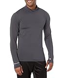 Champion Cold Weather Mock Neck Tee, Men’s Long Sleeve Shirt, Stealth-586494, X-Large