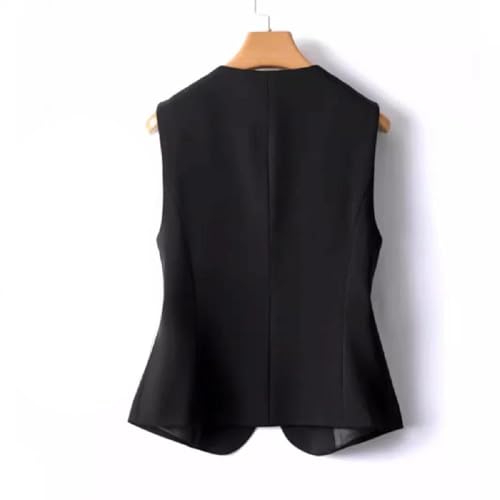Chaleco corto con cuello en V para mujer de entretiempo 5