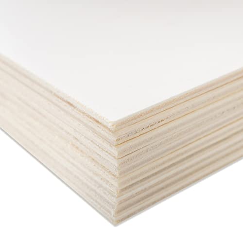 Creative Deco 10 x A3 Sperrholzplatte 3mm Pappelsperrholz | 420 x 300 (+/- 2) mm | Dünne Holz-Zuschnitte laserfähig | Sperrholz Platte perfekt als Baumaterial