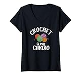 Photo Gallery donna knitter women crocheters crocheting crochet is my cardio maglietta con collo a v Photo Gallery donna knitter women crocheters crocheting crochet is my cardio maglietta con collo a v
