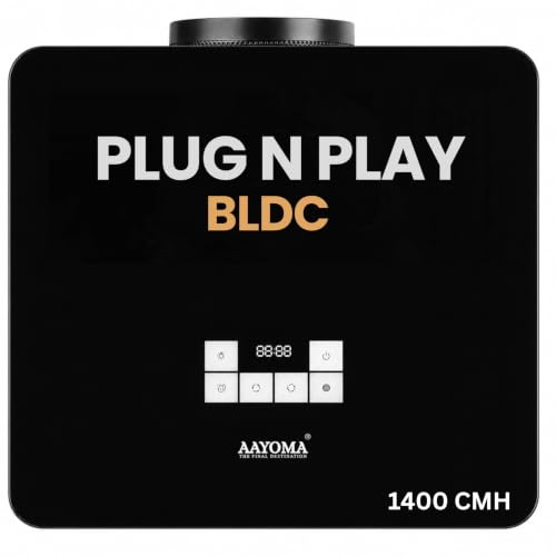 Image of Plug N Play BLDC 60cm 1400 m3 /hr Ductless Autoclean Kitchen Chimney | Baffle + Multi Stage Air Filter | Touch+Motion Sensor | BLDC | 10 Speed Levels | 10 Year Motor Warranty | Pan India Service