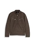 Tom Tailor Herren 1050935 Kunstlederjacke, 13234-Java Dark Brown, M