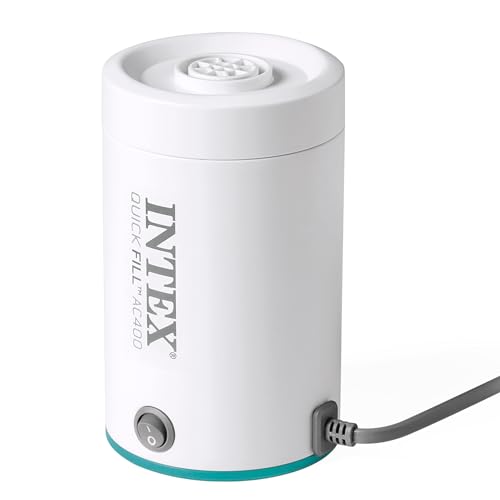 Intex 66646 - Pompa Elettrica Quickfill AC400 Per Gonfiaggio E Sgonfiaggio, Plastica, Bianco - 3