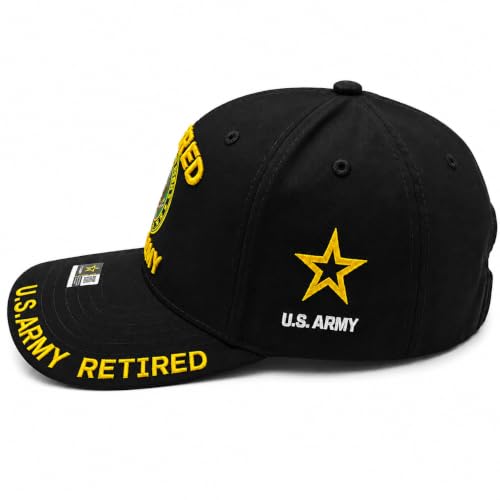 Image of US Army Veteran Hat for Men - Officially Licensed Military Baseball Cap, Gift for Veterans