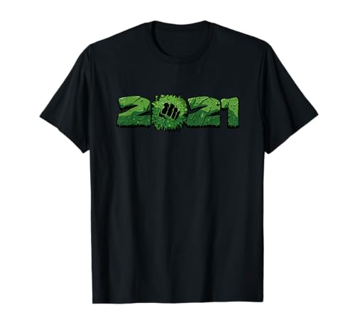 T-Shirt Marvel Hulk 2021 Happy New Year, le cadeau parfait pour collectionneur