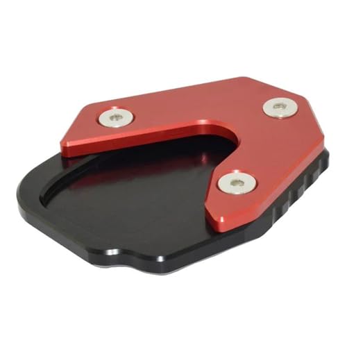 足サポートブラケット バイク用サイドスタンドパッド に適合するホンダ CRF250L 2013-2014 2015-2016 キックスタンド延長プレート フットサイドスタンド エンラージャーパッド サポートプレート(赤)