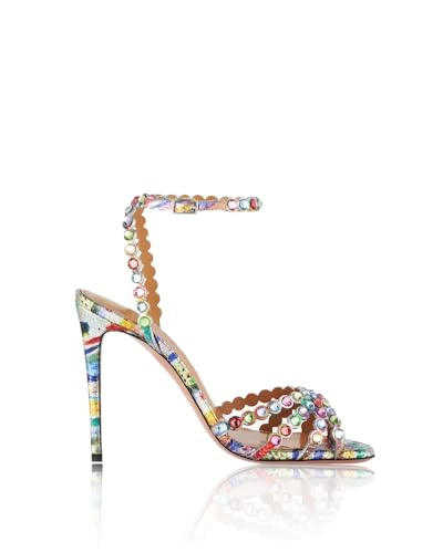 Beauty Cry Rhinestone Heels Strappy Stiletto Sexy High Heels for Wedding Party Date2