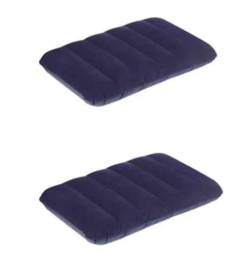 Image of SRZ Samrukzone Air Pillow Inflatable, Foldable, Soft Velvet Travel Pillow with Anti-air Lock Valve - 43 cm x 28 cm (Pack of 1)