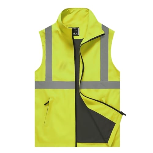 JYARZ Chaleco Reflectante De Seguridad, Maillot De Ciclismo For Exteriores, Advertencia Nocturna(Grün,XL)