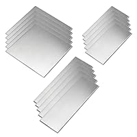 Mardatt 5 Stück Schweißgutscheine, 11 Gauge 2x 4 Stahlschweißplatte Kit Schweißplatte Praxis und Training Metallplatte für MIG, TIG, Schweißen, Schneiden und Löten