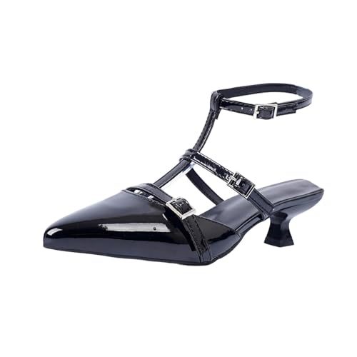Sandales bout pointu femme anti glissement sangle cheville talon haut