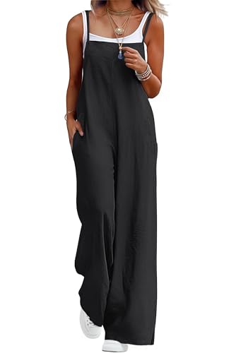 Lepunuo Jumpsuits for Women Casual Black Womens Rompers...