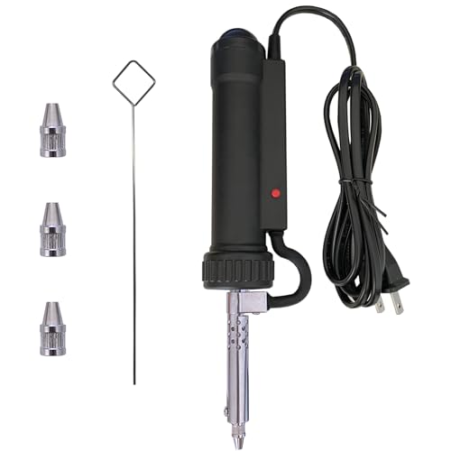 Electric Solder Sucker Vacuum,Automatic Desoldering Pump,Black Desoldering Tool For One-Handed Use And Reliable Suction,Designed for extended use Tin Removal Work Ac110v 30w Desoldering Gun for Home