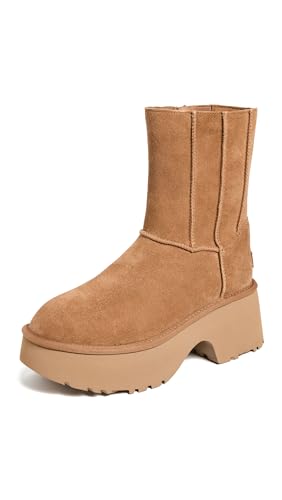 UGG Botas de Piel Classic Twin Seam New marrón