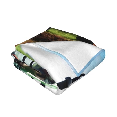 Couverture polaire en flanelle tracteur pour lit et canapé douce et chaude