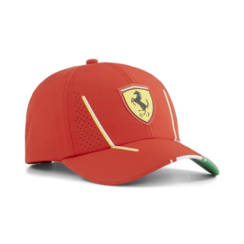 Vestibilità per adulti PUMA Scuderia Ferrari 2024 - Berretto da Squadra Rosso Bruciato, Taglia Unica