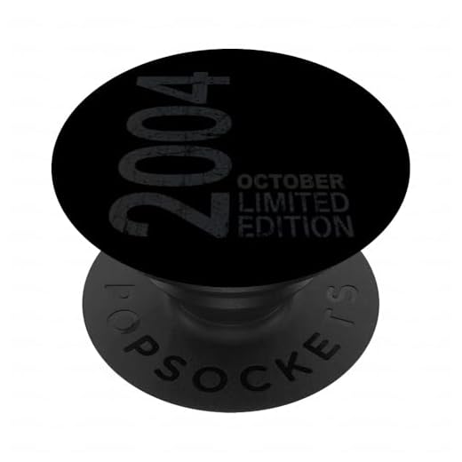 Octubre 2004 Impresionante 2004 Vintage 2004 Retro 2004 Edición 2004 PopSockets PopGrip Intercambiable