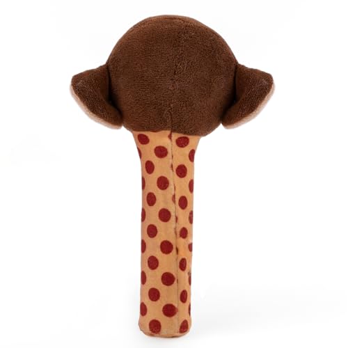 Image of Mirada Monkey Rattle Soft Toy for Babies & Toddlers | Cute Stuffed Animal Rattle Toy for Playtime | Infant Toys, Soft Toys for Kids, Stuffed Toy, Cute Toys, Baby Gift, Safe Cuddle Toy | 18cm