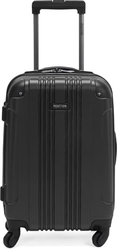 Image of Kenneth Cole REACTION Out of Bounds Lightweight Hardshell 4-Wheel Spinner Luggage, Charcoal, 20-Inch Carry On