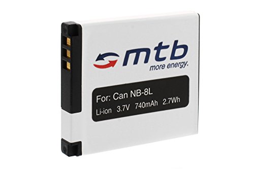 Batterie NB-8L pour Canon PowerShot N, A2200 A3000 A3100 A3150 A3200 is...+ Voir liste!