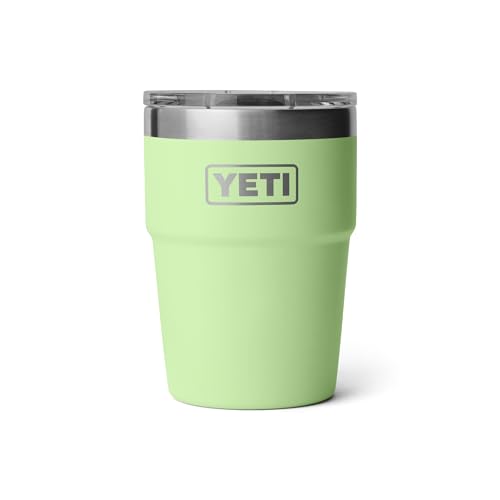 Image of YETI Rambler 16 oz Stackable Tumbler, Vacuum Insulated, Stainless Steel with MagSlider Lid