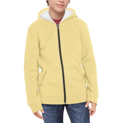 Back Pattern Design Boys Girls Zip Up Hoodies Long Sleeve Sweatshirt with Pockets3