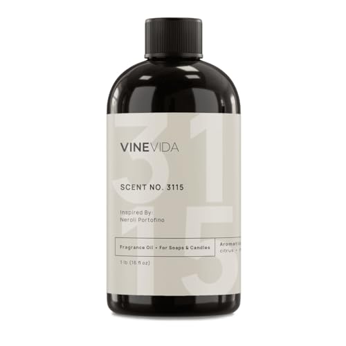 VINEVIDA Scent NO. 3115 Fragrance Oil - 16oz (1lb) - Inspired by: Neroli Portofino Fragrance Oil for Candle Making - Made in USA Candle Scents Scents for Soap Making