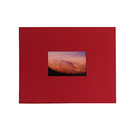 Kolo Newport Scrapbook, 11" x 14", Ideal for Wedding Albums, Baby Books, and Travel Journals, Red