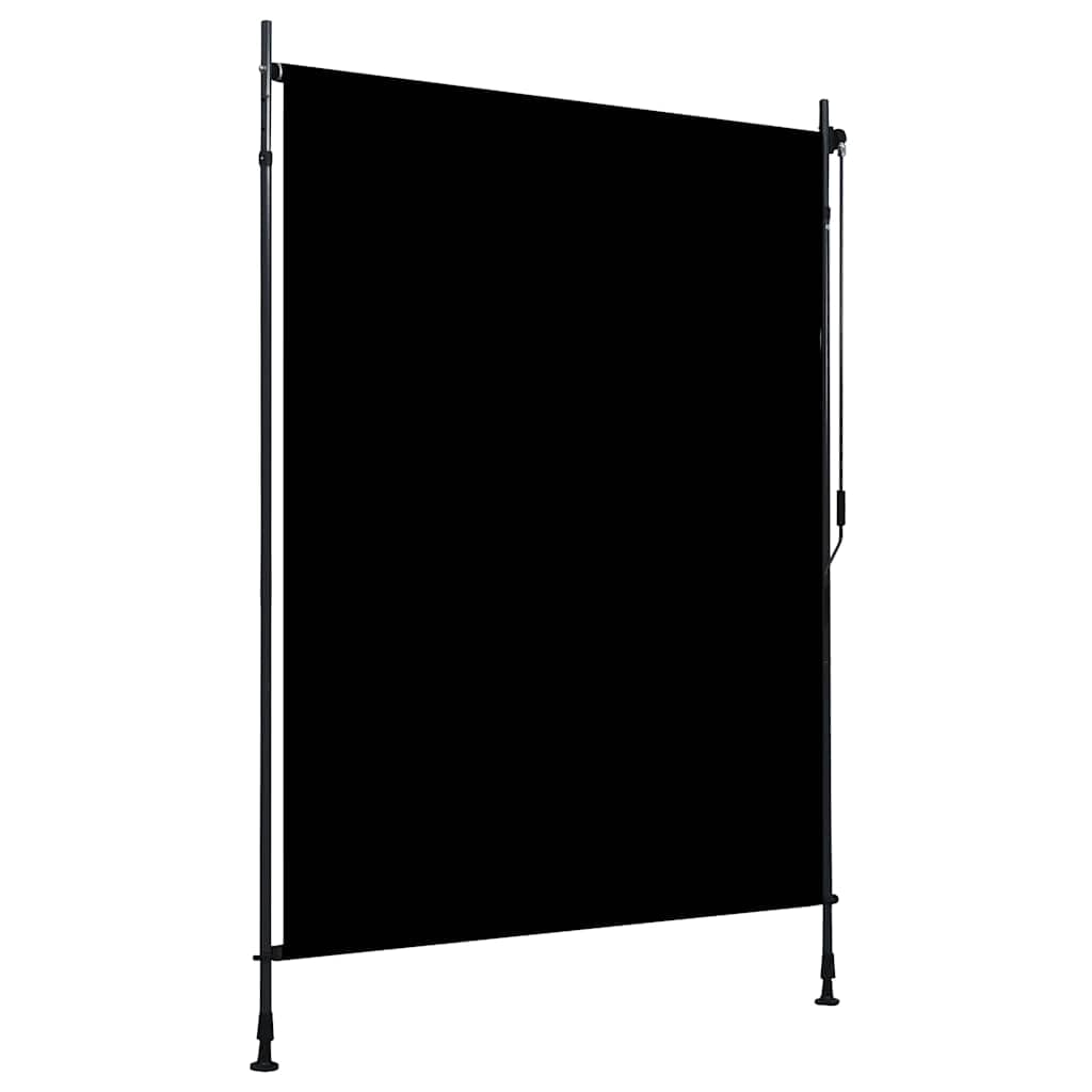 vidaXL Outdoor Roller Blind Privacy Screen Porch Shade Balcony Pergola Shade Vertical Roller Shade Window Treatments 150x270cm Anthracite