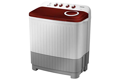 Image of Samsung 7 Kg 5 Star Semi-Automatic Top Load Washing Machine Appliance (WT70M3000HP /TL, Light Grey, Air turbo drying)