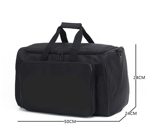 Convertible Suit Travel Bag 19inch Gym Bag For Women, Carry On Weekender Overnight Bag,Personal Item Travel Bag hanging garment duffel bag, 50*24*28cm, Black2