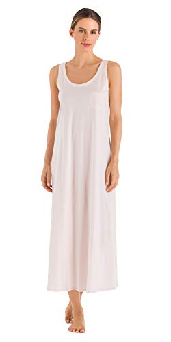 Hanro Women's Cotton Deluxe Long Tank Nightgown
