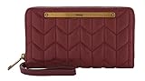 Fossil Liza Zip Around Clutch Wine