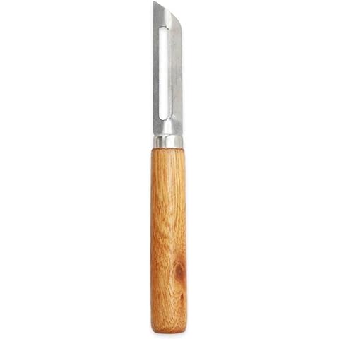 Potato Peeler,Vegetable Peeler, Wooden Handle Rotary Peeler for Potatoes Carrots Apples Pears Cover