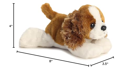 Aurora(r) Adorable Mini Flopsie(tm) Charles(tm) Stuffed Animal - Playful Ease - Timeless Companions - Brown 8 Inches - Image 6