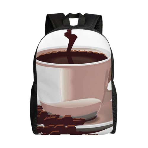 Sac à dos ordinateur café pour PC 15 pouces sac décontracté mixte