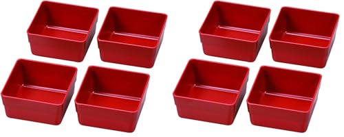 HAKOYA 15.0重箱用仕切り小鉢4個セット 赤 56009 (× 2)（Amazon）
