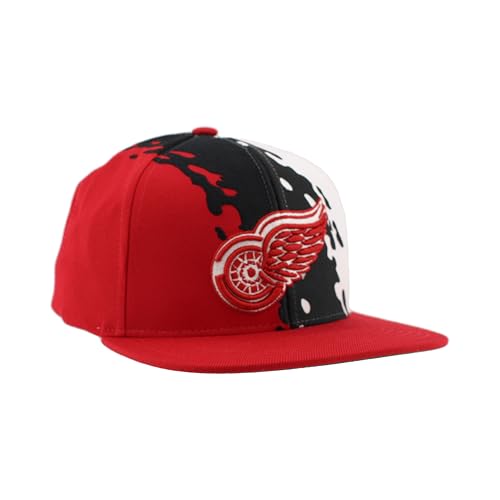 Image of ZHATS NHL Unisex-Adult NHL Officially Licensed Adjustable Snapback Hat Flat Bill Z11 Retro Paintbrush