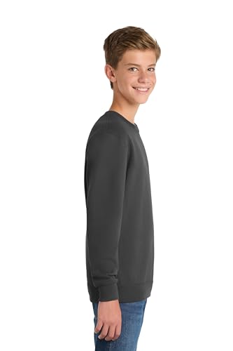 Port & Co Youth Core Fleece Crewneck Sweatshirt-PC90Y2