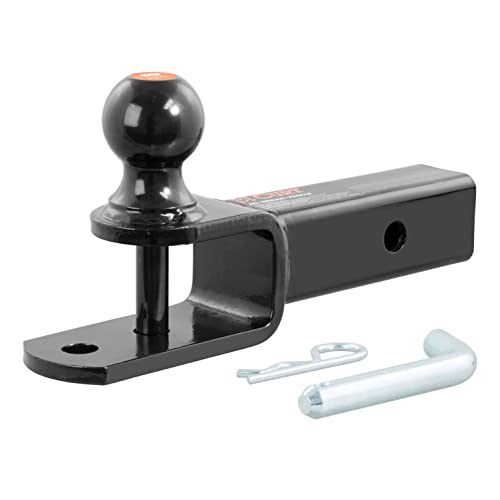CURT 45009 3-in-1 ATV Hitch Ball Mount, 2-Inch Ball, Clevis Pin, 5/8-Inch Hole, Fits 2-Inch Receiver