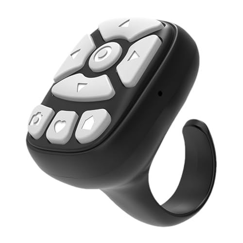 Volteador de página inalámbrico, girador de página remoto, control remoto de anillo ABS, obturador remoto inalámbrico, controlador de teléfono móvil, girador de página para teléfonos